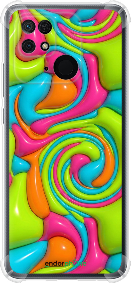 Силикон с усиленными углами чехол Y2K Jelly Dream для Xiaomi Redmi 10C - 6780sp-2591 изображение 