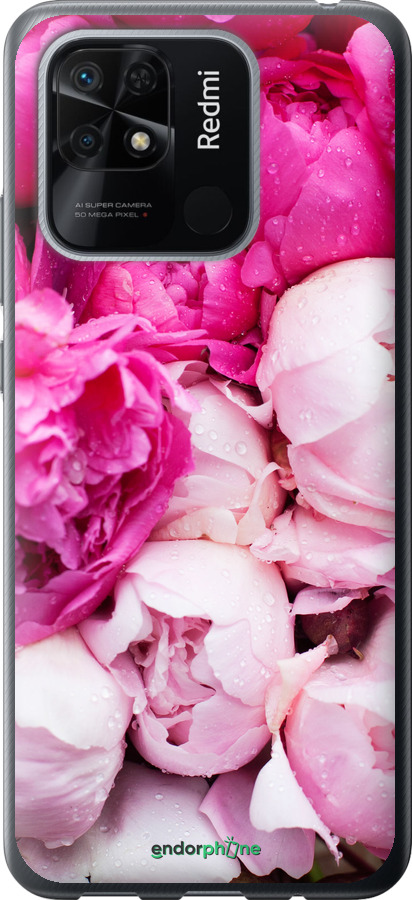 

Plástico 2D Capa "Peónias cor-de-rosa" para Xiaomi Redmi 10C