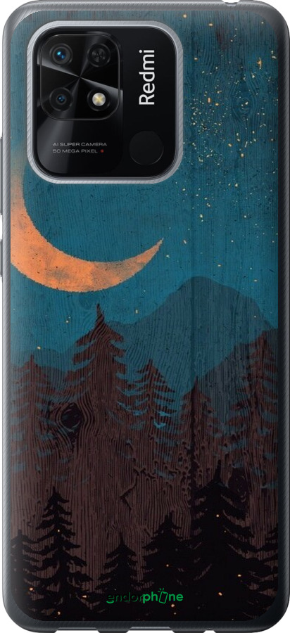 2D пластиковый чехол Звездный лес для Xiaomi Redmi 10C - 6480t-2591 изображение 