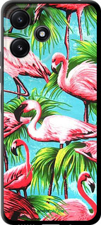 TPU чехол Tropical background для Xiaomi Poco M6 Pro 5G - 4016b-3859 изображение 