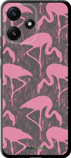 TPU чехол Vintage-Flamingos для Xiaomi Poco M6 Pro 5G - 4171b-3859 изображение 