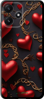 TPU чехол Сердечки для Xiaomi Redmi Note 12R - 5831b-3860 изображение 