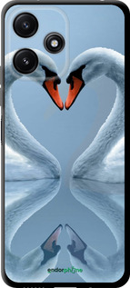 TPU чехол Лебеди для Xiaomi Redmi Note 12R - 6007b-3860 изображение 