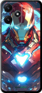 TPU чехол Железный человек для Xiaomi Poco M6 Pro 5G - 6372b-3859 изображение 