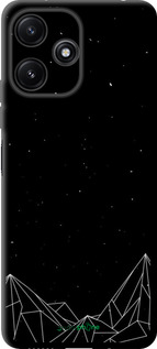 TPU чехол Черно белые абстрактные горы для Xiaomi Poco M6 Pro 5G - 6437b-3859 изображение 