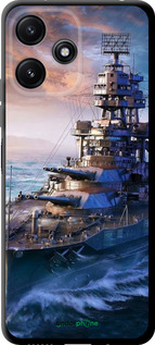 TPU чехол Военный корабль, world of tanks, wargaming для Xiaomi Poco M6 Pro 5G - 6461b-3859 изображение 