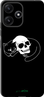 TPU чехол Із зображенням кота та черепа для Xiaomi Poco M6 Pro 5G - 6491b-3859 изображение 