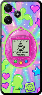 TPU чехол Y2K Aesthetic Retro Pet: Годуй мене кавою для Xiaomi Redmi Note 12R - 6784b-3860 изображение 