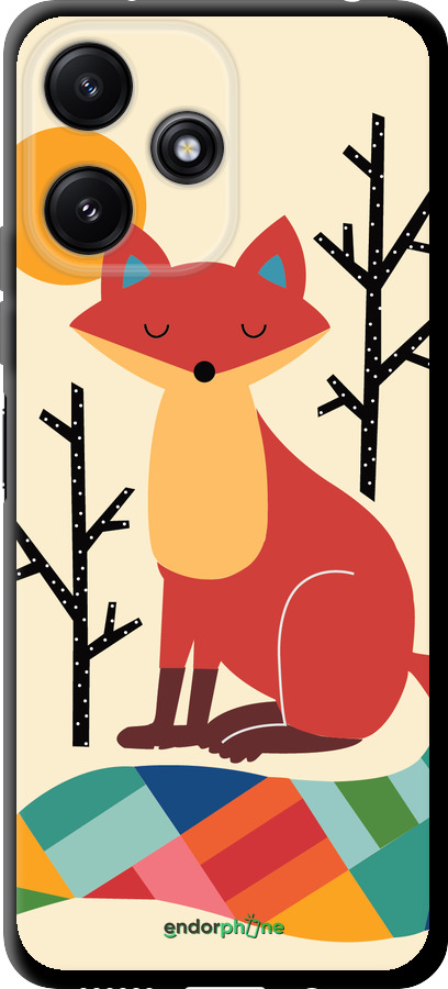 TPU чехол Rainbow fox для Xiaomi Poco M6 Pro 5G - 4010b-3859 изображение 