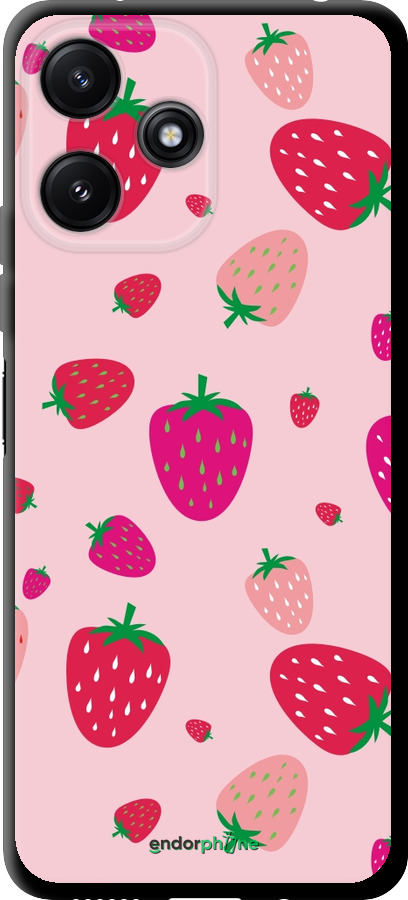 TPU чехол Клубнички для Xiaomi Poco M6 Pro 5G - 4332b-3859 изображение 