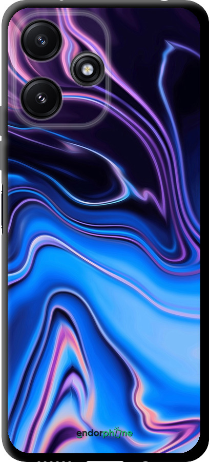 TPU чехол Узор воды для Xiaomi Poco M6 Pro 5G - 4491b-3859 изображение 
