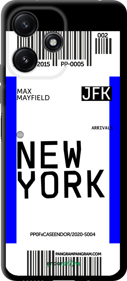 TPU чехол New York для Xiaomi Poco M6 Pro 5G - 4861b-3859 изображение 