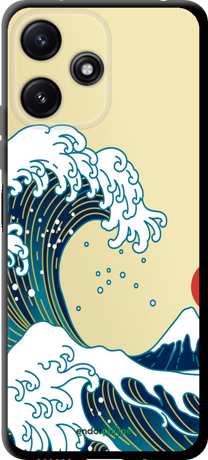 TPU чехол Японские волны для Xiaomi Redmi Note 12R - 5533b-3860 изображение 
