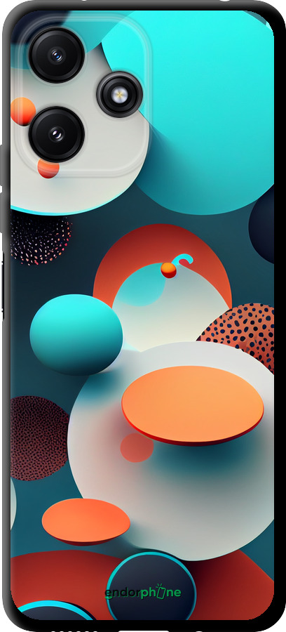 TPU чехол Горошек абстракция для Xiaomi Redmi 12 5G - 5608b-3194 изображение 
