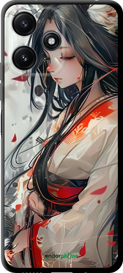 TPU чехол Кицуне для Xiaomi Poco M6 Pro 5G - 6073b-3859 изображение 