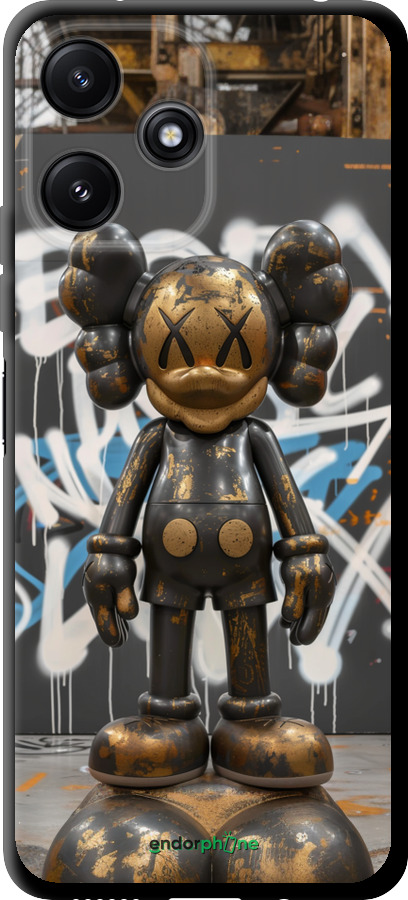 TPU чехол Bronze kaws v3 для Xiaomi Poco M6 Pro 5G - 6099b-3859 изображение 