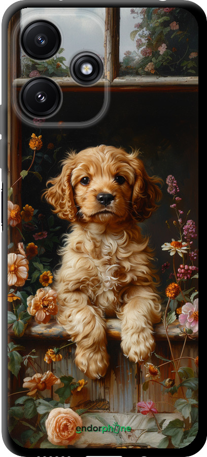 TPU чехол Щенок cocker spaniel для Xiaomi Poco M6 Pro 5G - 6136b-3859 изображение 
