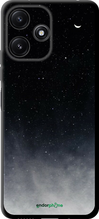TPU чехол Голубые облака, Голубая луна для Xiaomi Redmi Note 12R - 6396b-3860 изображение 