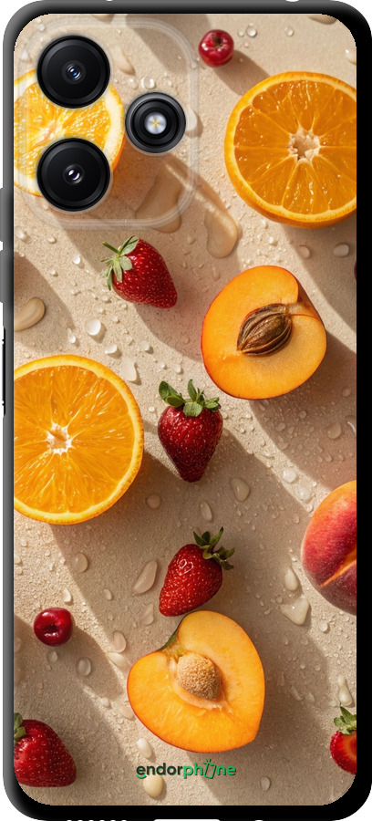 TPU чехол Фрукты 3 для Xiaomi Poco M6 Pro 5G - 6703b-3859 изображение 