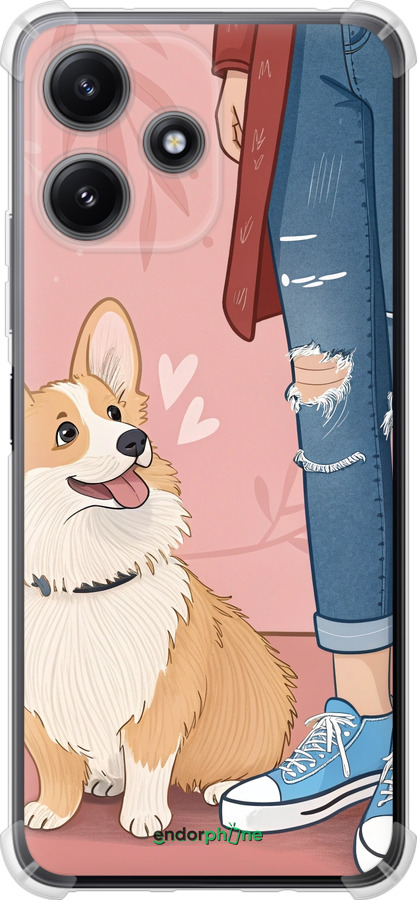 Силіконовий протиударний с посиленими кутами чехол Корги 3 для Xiaomi Redmi 12 5G - 6707sp-3194 изображение 