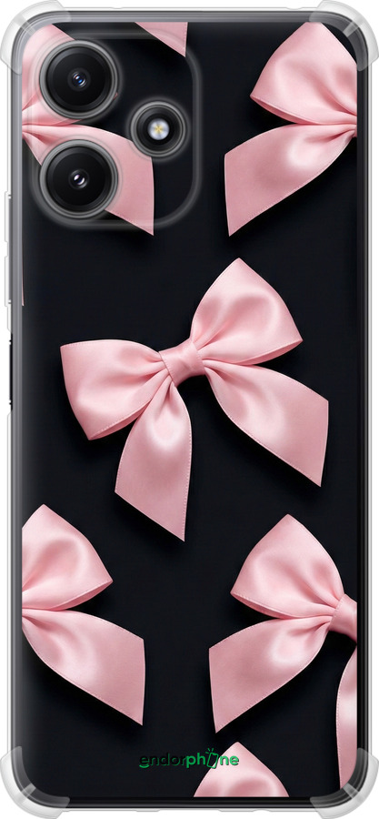 Силикон с усиленными углами чехол Coquette Ribbons Dark Coquette для Xiaomi Redmi Note 12R - 6767sp-3860 изображение 