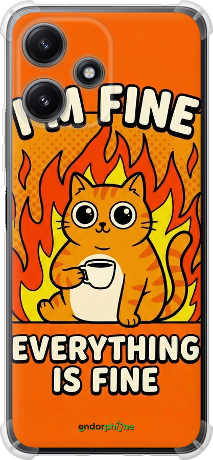 Силіконовий протиударний с посиленими кутами чехол Funny Cat для Xiaomi Poco M6 Pro 5G - 6786sp-3859 изображение 