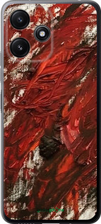 Силіконовий чехол Абстрактна композиція в червоних тонах для Xiaomi Redmi 12 5G - 6541u-3194 изображение 