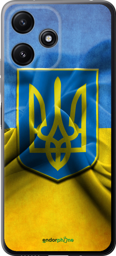 

Силіконовий чохол "Прапор та герб України" для Xiaomi Redmi 12 5G, Блакитний