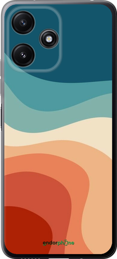 Силіконовий чехол У стилі ретро з хвилями для Xiaomi Redmi 12 5G - 6531u-3194 изображение 