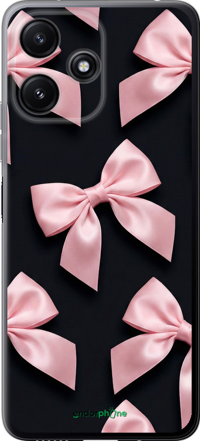 Силиконовый чехол Coquette Ribbons Dark Coquette для Xiaomi Redmi 12 5G - 6767u-3194 изображение 