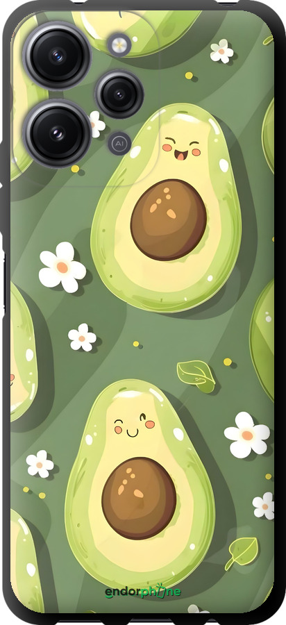 TPU чехол Авокадо для Xiaomi Redmi 12 - 6380b-3114 изображение 