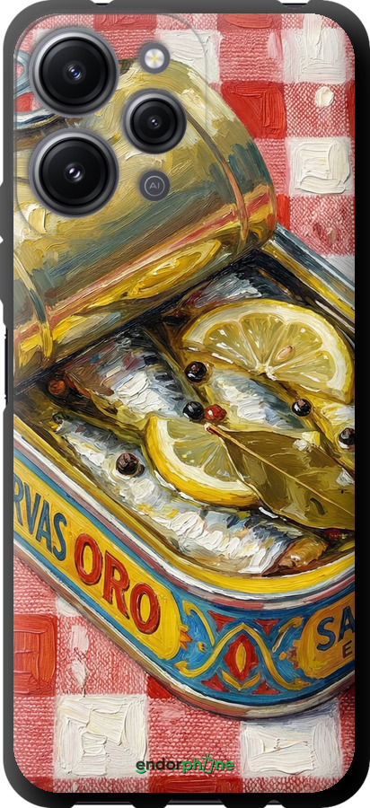 TPU чехол Vintage Sardine Tin Phone для Xiaomi Redmi 12 - 6772b-3114 изображение 