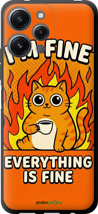 TPU чехол Funny Cat для Xiaomi Redmi 12 - 6786b-3114 изображение 