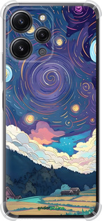 Силикон с усиленными углами чехол Креативный арт для Xiaomi Redmi 12 - 6322sp-3114 изображение 