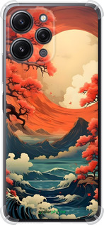 Силіконовий протиударний с посиленими кутами чехол Природа Японії для Xiaomi Redmi 12 - 6327sp-3114 изображение 