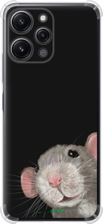 Силикон с усиленными углами чехол The Peeking Rat для Xiaomi Redmi 12 - 6442sp-3114 изображение 