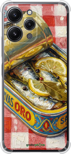 Силикон с усиленными углами чехол Vintage Sardine Tin Phone для Xiaomi Redmi 12 - 6772sp-3114 изображение 