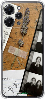 Силикон с усиленными углами чехол Aesthetic Scrapbook Collage для Xiaomi Redmi 12 - 6773sp-3114 изображение 