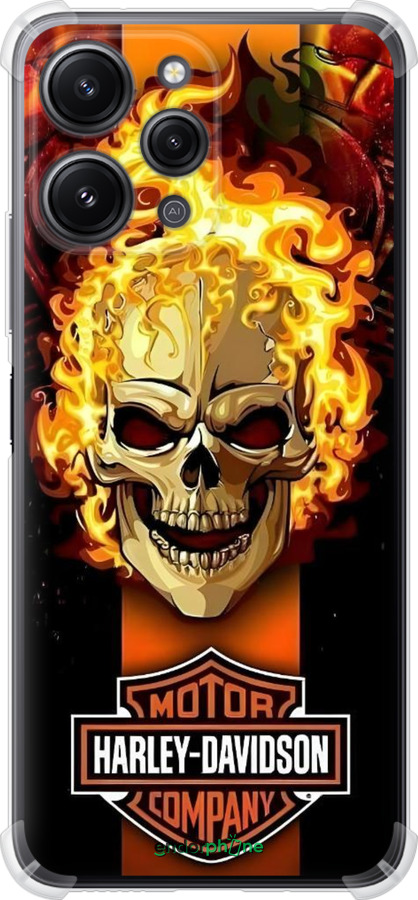Силикон с усиленными углами чехол Харлей девидсон для Xiaomi Redmi 12 - 6370sp-3114 изображение 
