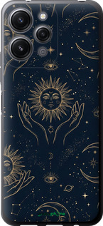 Силіконовий чехол Celestial Harmony: Sun & Moon Gold Mystic Pattern для Xiaomi Redmi 12 - 6778u-3114 изображение 