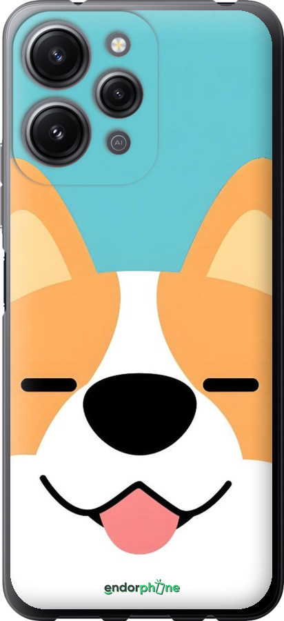 Силіконовий чехол Корги для Xiaomi Redmi 12 - 6280u-3114 изображение 