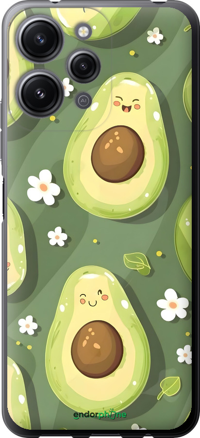 Силіконовий чехол Авокадо для Xiaomi Redmi 12 - 6380u-3114 изображение 