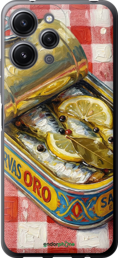 Силиконовый чехол Vintage Sardine Tin Phone для Xiaomi Redmi 12 - 6772u-3114 изображение 