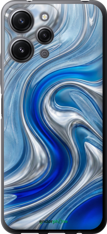 Силиконовый чехол Liquid Chrome для Xiaomi Redmi 12 - 6781u-3114 изображение 