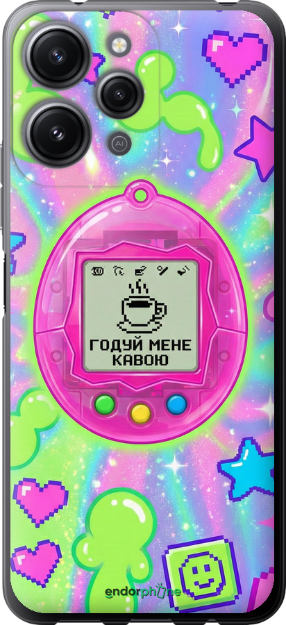 Силиконовый чехол Y2K Aesthetic Retro Pet: Годуй мене кавою для Xiaomi Redmi 12 - 6784u-3114 изображение 