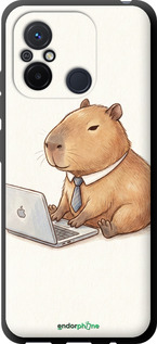 TPU чехол 'Funny Capybara CEO Working' для Xiaomi Redmi 12C изображение 2