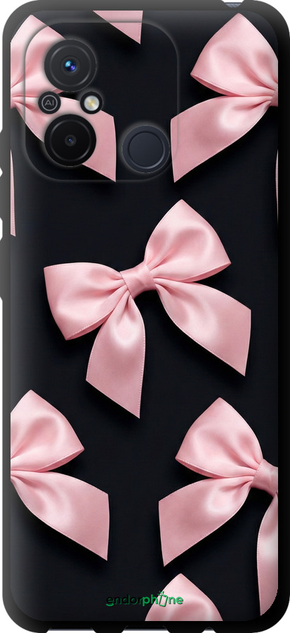 TPU чехол Coquette Ribbons Dark Coquette для Xiaomi Redmi 12C - 6767b-2962 изображение 