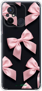 Силикон с усиленными углами чехол Coquette Ribbons Dark Coquette для Xiaomi Redmi 12C - 6767sp-2962 изображение 