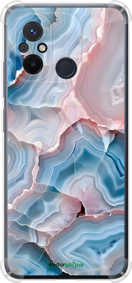 Силіконовий протиударний с посиленими кутами чехол Мрамор для Xiaomi Redmi 12C - 6306sp-2962 изображение 