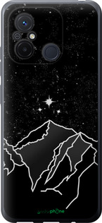 Силиконовый чехол Минималистический горный пейзаж для Xiaomi Redmi 12C - 6438u-2962 изображение 